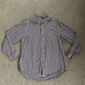 Vineyard Vine Red and Green Plaid Button Down Tucker  Shirt